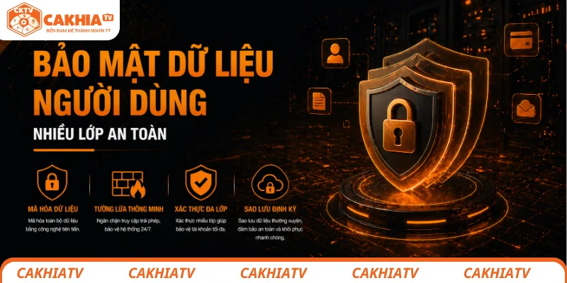 Câu hỏi thường gặp tại CakhiaTV và giải đáp chi tiết nhất 2 Hệ thống bảo mật dữ liệu người dùng nhiều lớp an toàn